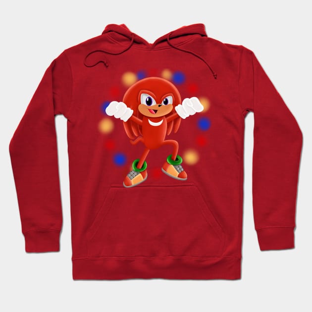 Knuckles the Echidna Hoodie by AngelHeartArt